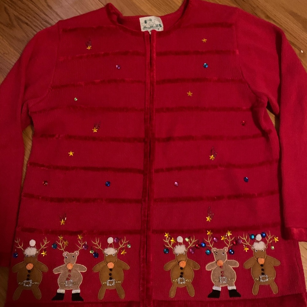 The cracker factory Christmas sweater size large